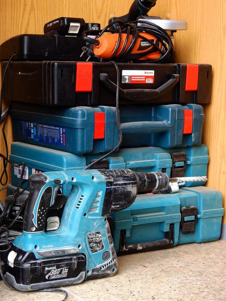 tool, equipment, machinery, craft, technology, work, working device, drilling machine, impact drill, flex, power cutter, angle grinder, cordless screwdriver, battery pack